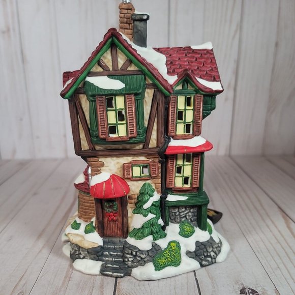 Grandeur Noel Ceramic Christmas Village Red River Restaurant - Picture 2 of 9